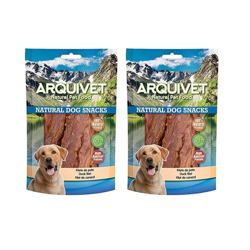 ARQUIVET Filet de Canard 350 GR - 100% de collations Naturelles pour Chiens - Prix, récompenses et Bonbons pour Chiens - Nourrit