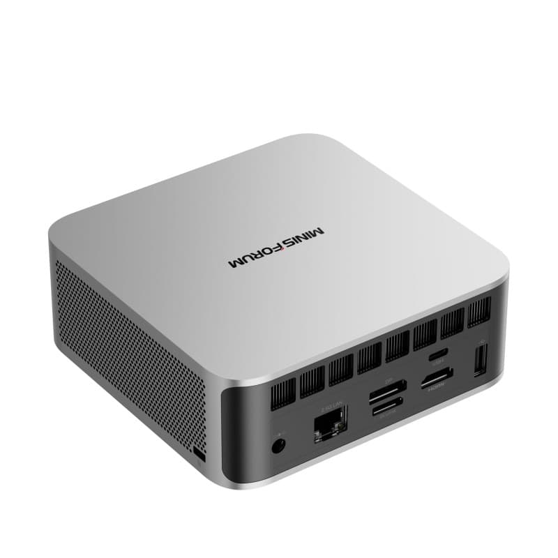 MINIS FORUM AI X1-255 Mini PC, Ryzen 7 255 (8C / 16T, jusqu'à 4,9 GHz), HDMI/DP / USB4 (4K @ 120Hz), USBA X 3, 2,5G LAN, Wi-FI 7