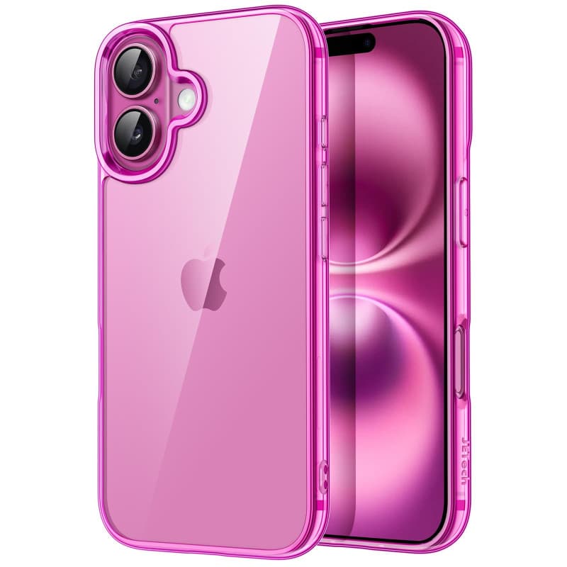 JETech Coque Uniquement pour iPhone 16 Plus 6,7 Pouces, Étui Housse Anti-Jaunissement Antichoc Bumper, Arrière Transparente Anti