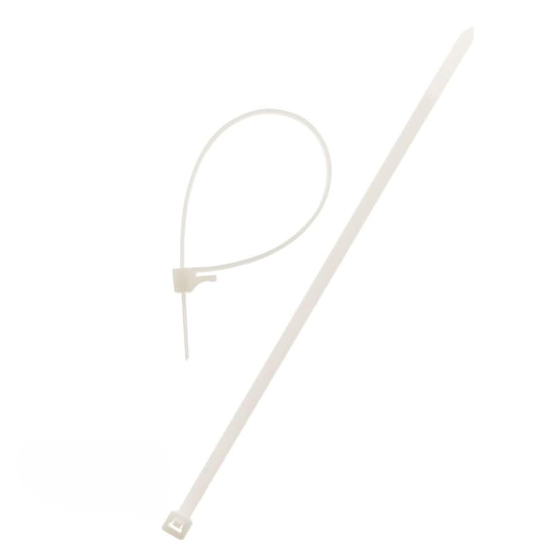 Lot de 20 colliers de câblage réutilisables transparents - 4,8 x 200 mm