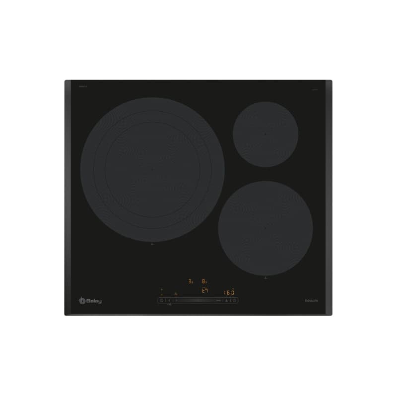 Plaque à Induction Balay 60 cm avec Zone Extra Large de 32 cm - Noir