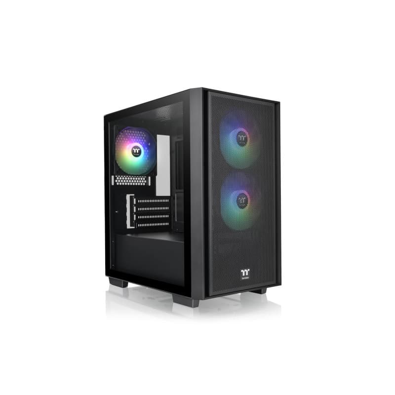 Boîtier Micro Tower Thermaltake Versa H16 TG ARGB - Noir avec Éclairage RGB