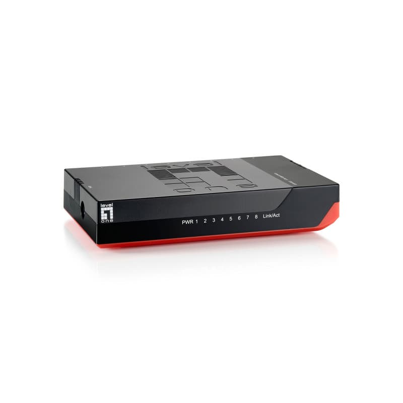 Commutateur Ethernet LevelOne 8 Ports Gigabit avec Alimentation Externe