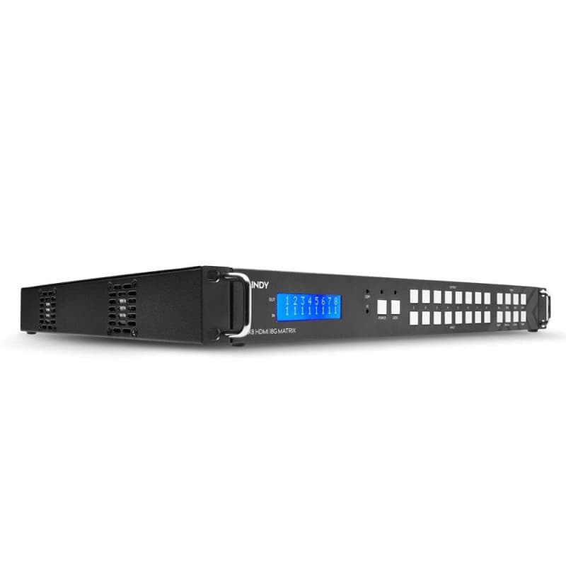 Matrice Vidéo HDMI 8x8 18G avec Scaler pour Mur d'Écran - LINDY