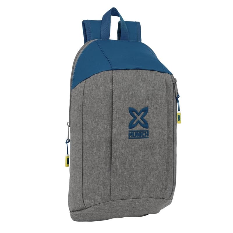 Mini sac à dos MUNICH STREET pour enfants - Confortable et polyvalent, gris/bleu