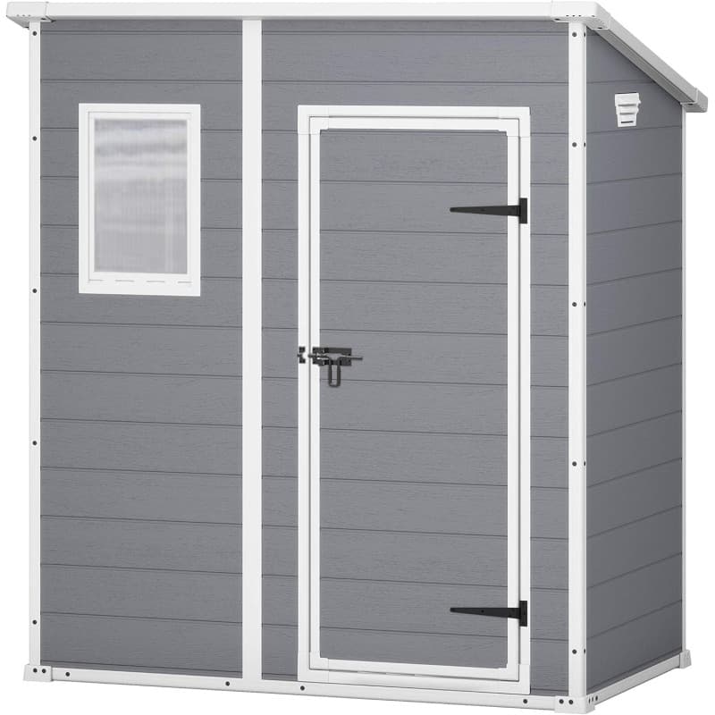 Abri de Jardin Monopente Keter Manor 1,8m² - Gris Esthétique