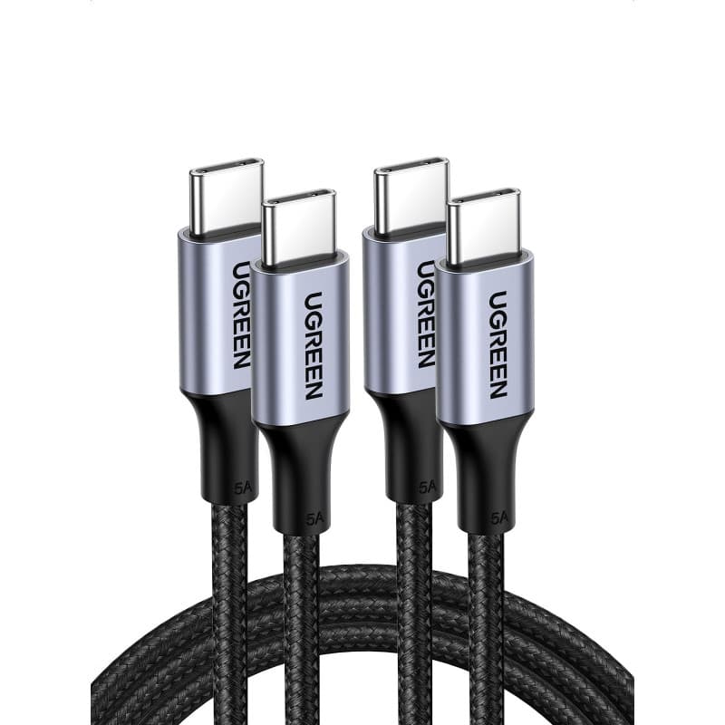 UGREEN Câble USB C vers USB C 100W - Charge Rapide 5A 20V - Lot de 2