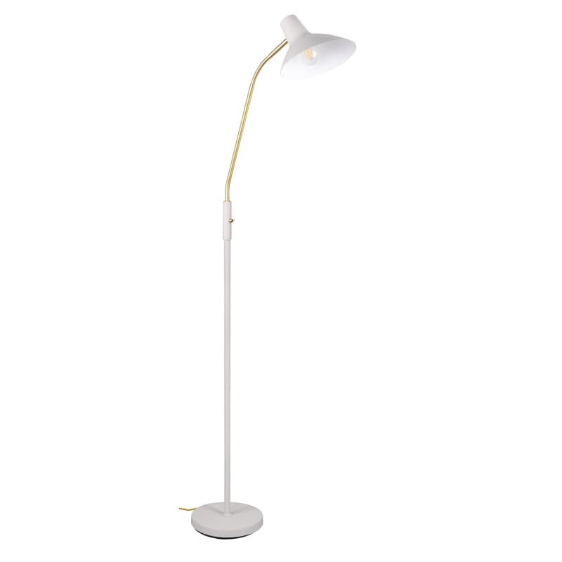 Lampadaire TRAVELLER en Métal Gris Chaud et Laiton - TRIO