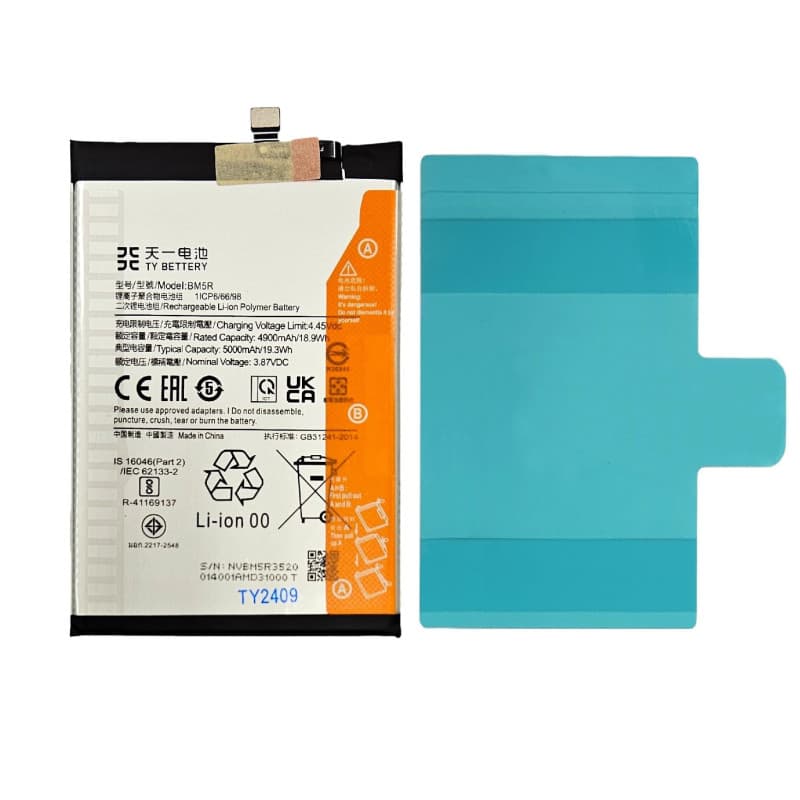 Batterie TY BETTERY® BM5R pour Xiaomi REDMI 12 5G et POCO M6 Pro