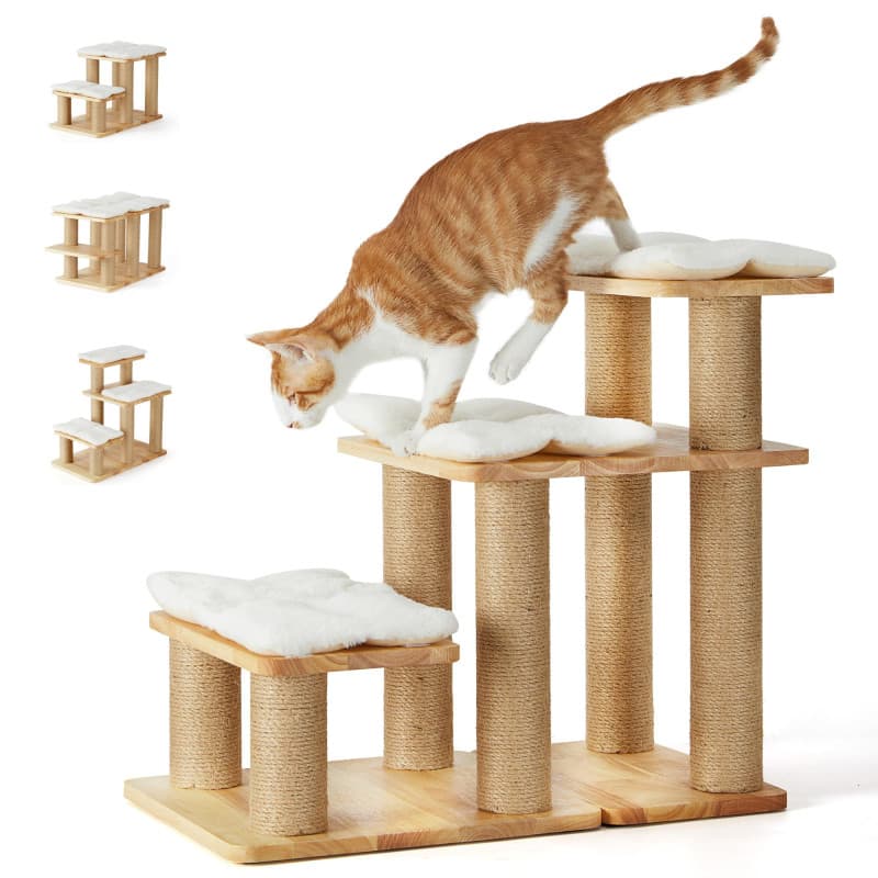 Échelle Escalier FUKUMARU pour Chats et Chiens - Supporte jusqu'à 90,7 kg