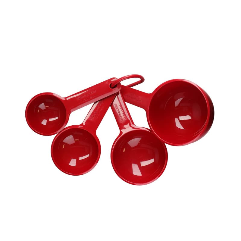 Ensemble de Tasses à Mesurer KitchenAid - Lot de 4 en Rouge