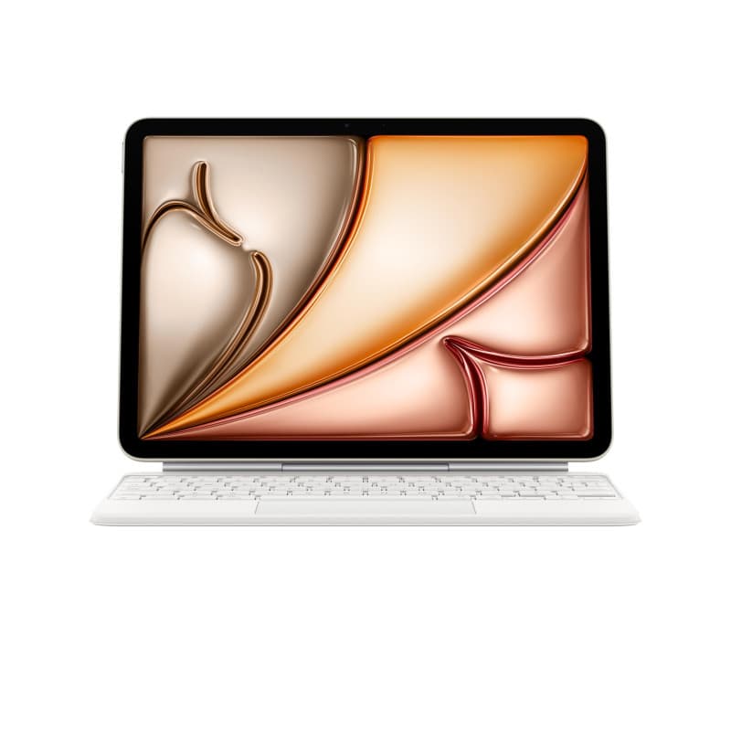 Apple Magic Keyboard pour iPad Air 11" - Confort de Frappe et Trackpad Intégré - Blanc