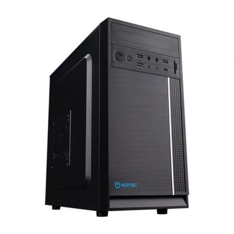 Boîtier ATX Semi-Tour Hiditec CHA010045 Noir avec Éclairage RVB