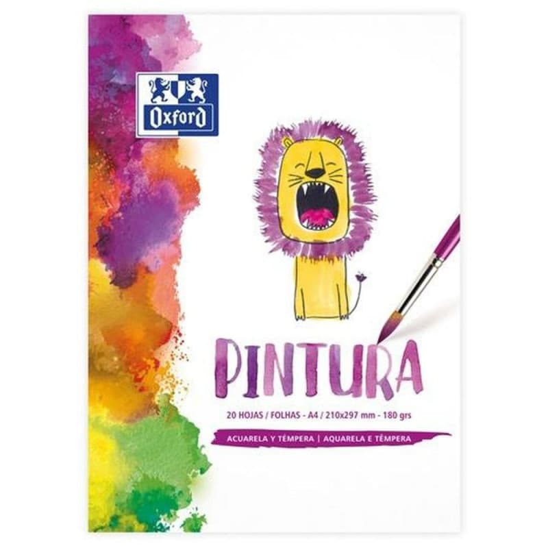 Lot de 5 Feuilles de Papier Aquarelle OXFORD - 180 g/m², 210 x 297 mm