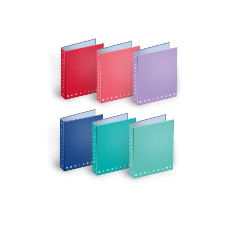Classeur à Anneaux A5 Monochrome Pigna - Paquet de 5, Design Élégant et Pratique