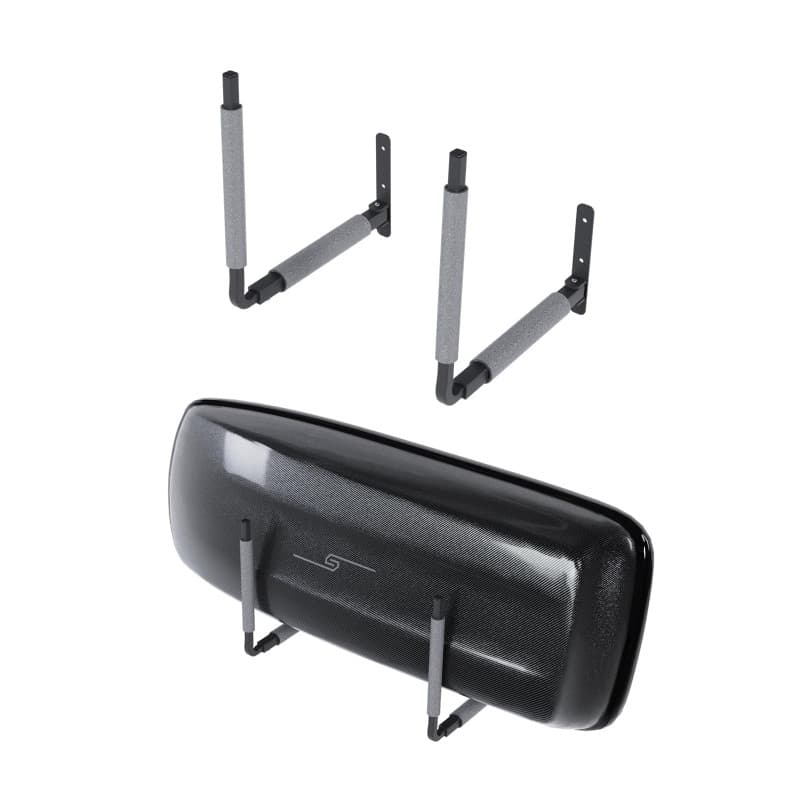 Support Mural Réglable QLS pour Coffre de Toit - 33 à 57 cm - Gris