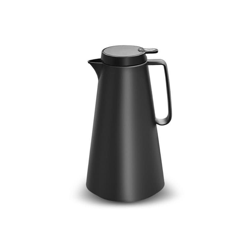 Thermos Isolé KARACA Lina 1L Noir - Anti-Fuite pour Boissons Chaudes et Froides