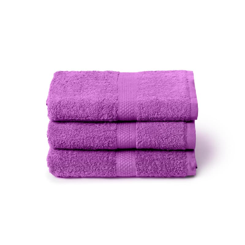 Caleffi Ensemble de 3 Grandes Serviettes de Bain en Coton Doux - 55 x 105 cm