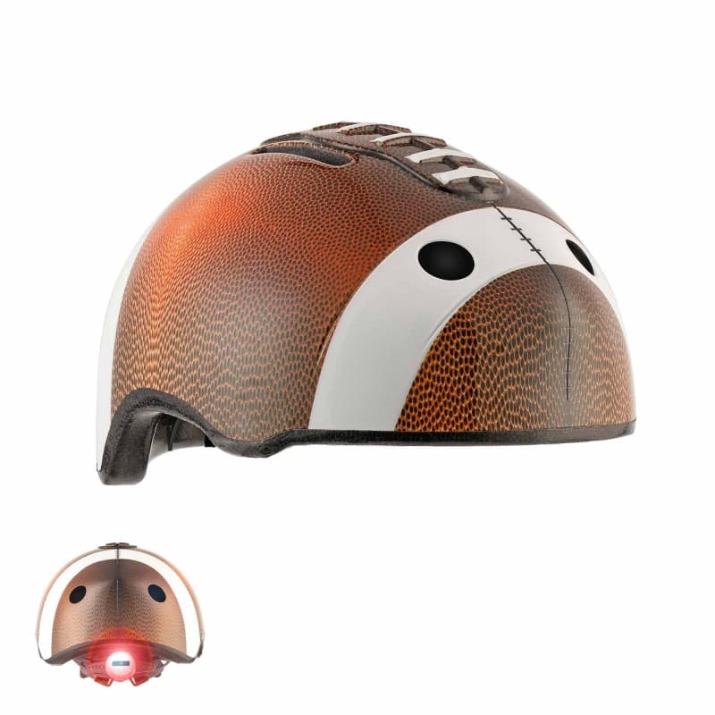 Casque de vélo Crazy Safety pour Enfants 2-7 Ans avec Lumière LED Sécurisée