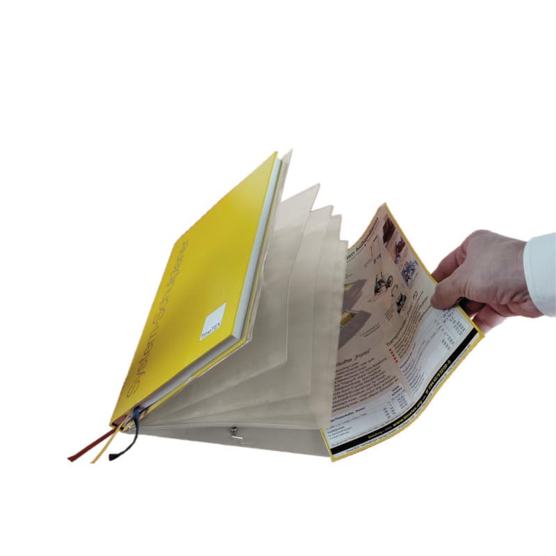 Porte-documents A4 Plus Transparent TimeTEX - Trieur à Soufflets pour Agenda Scolaire