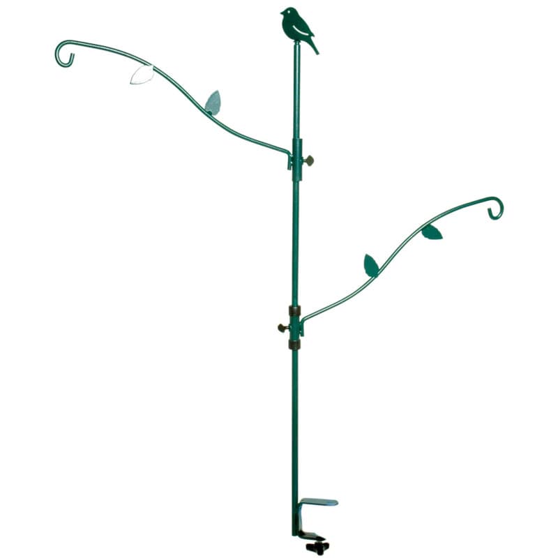 Support de Balcon Dobar pour Nourrissage des Oiseaux en Métal Vert