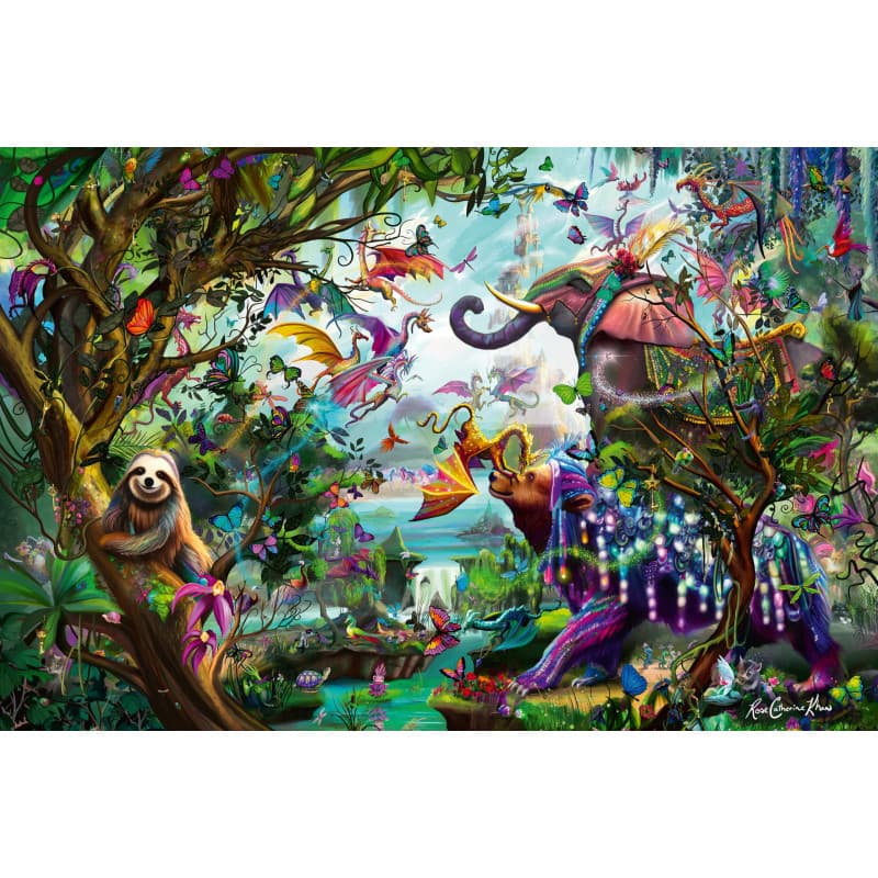 Puzzle Ravensburger 4000 pièces - Dragons des Tropiques - Détente et Évasion