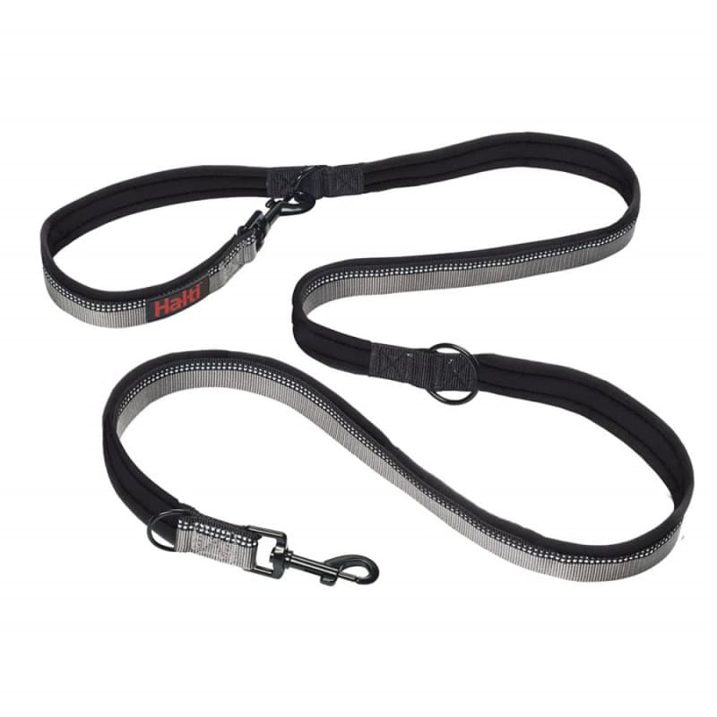 Laisse Double HALTI - Laisse Éducative Réfléchissante pour Chien, Longueur Réglable, Confort Optimal