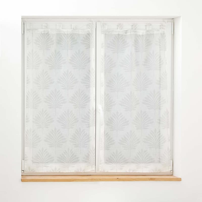 Paire de Voilages Blancs à Passants 60x160 cm - Douceur d'Intérieur