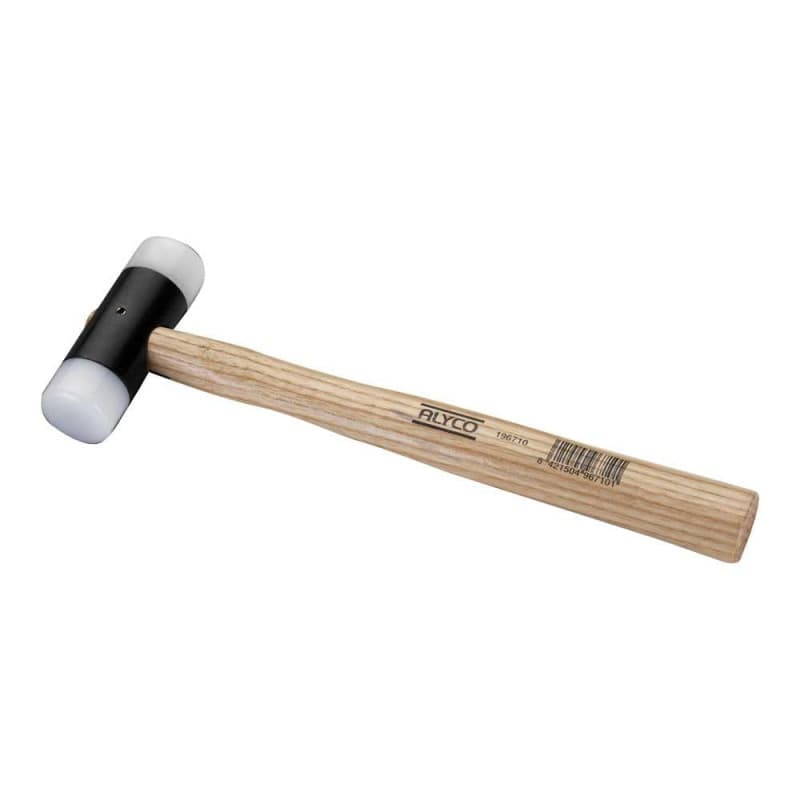 Marteau à Embouts Nylon Alyco avec Manche en Bois - 44 mm