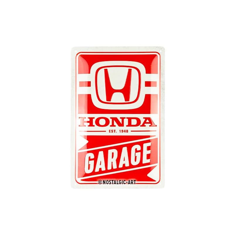 Plaque Rétro Honda AM - Décoration Vintage en Métal 20x30 cm
