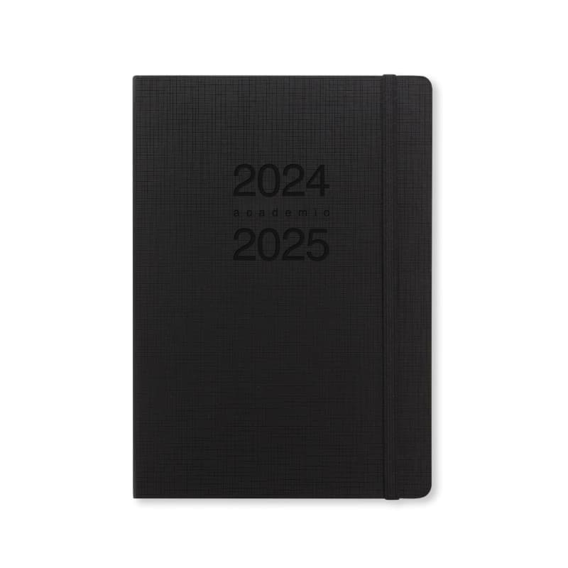 Agenda Scolaire Semainier Letts of London 2024/2025 Noir A5 avec QR Code