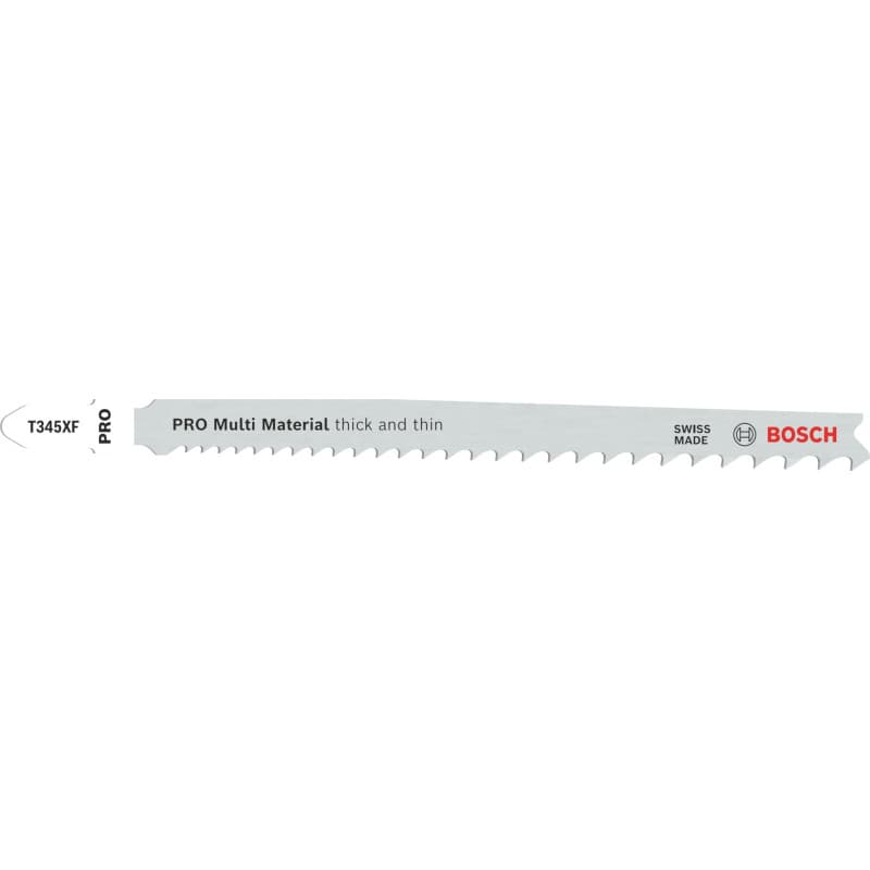 Lames de Scie Sauteuse Bosch T 345 XF - 5 Pièces pour Bois et Métal