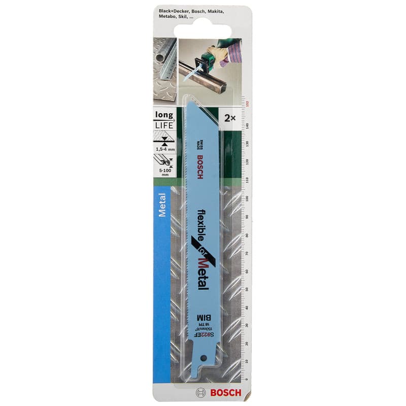 Lame de Scie Sabre Bosch S 922 EF pour Métaux Non Ferreux
