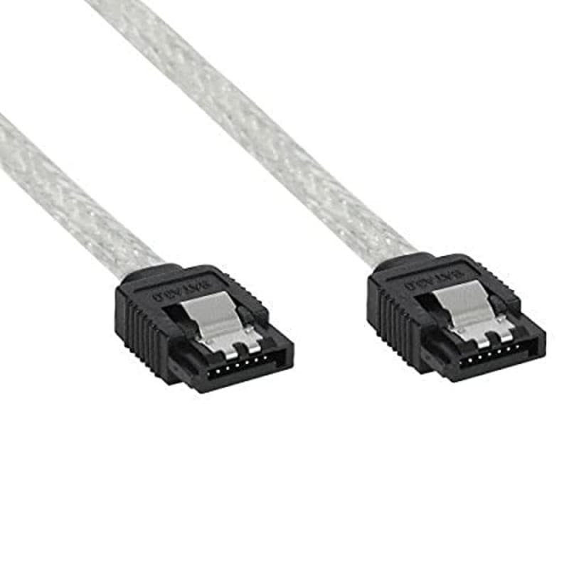 Câble SATA Transparent 0.5m - InLine 27305R pour Ordinateur