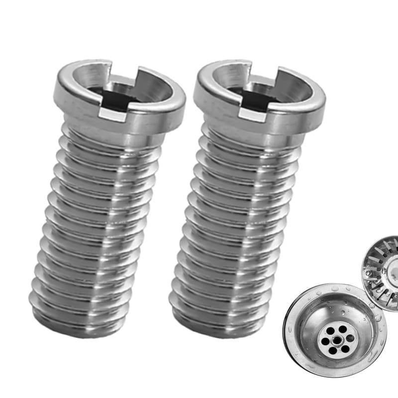 Lot de 2 vis creuses M12 pour évier en acier inoxydable