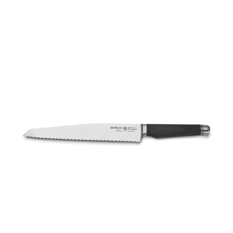Couteau à Pain De Buyer FK2 en Acier Inoxydable - 26 cm, Noir
