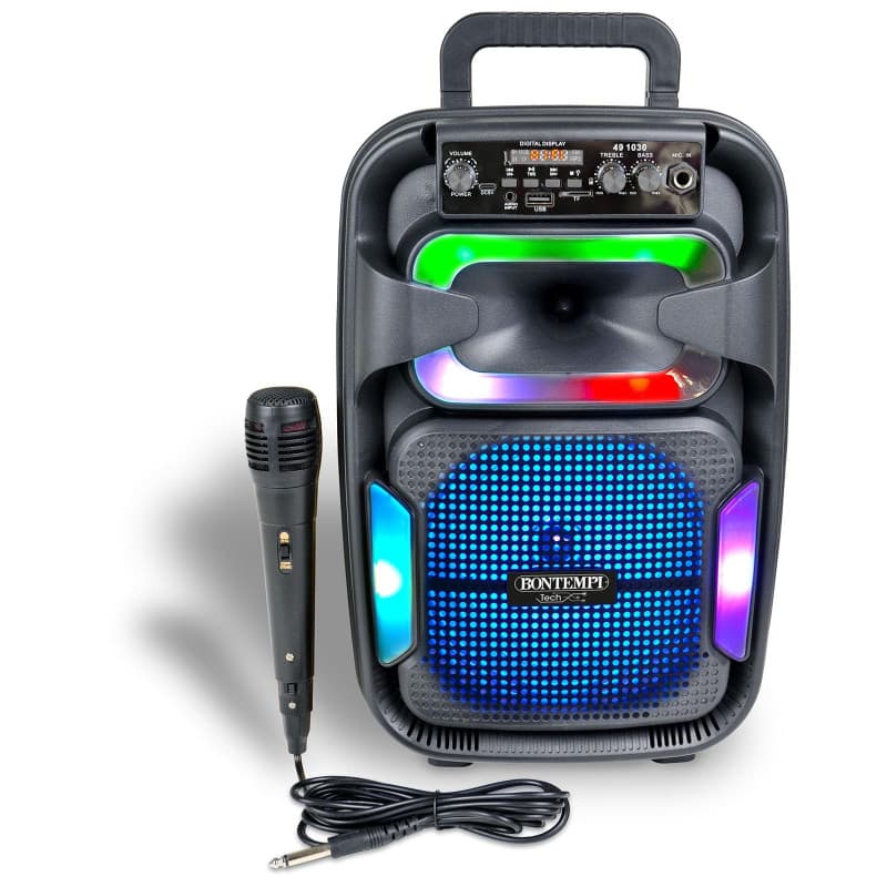 Amplificateur Audio Sans Fil Bontempi SonicSync avec Microphone et Effets Lumineux
