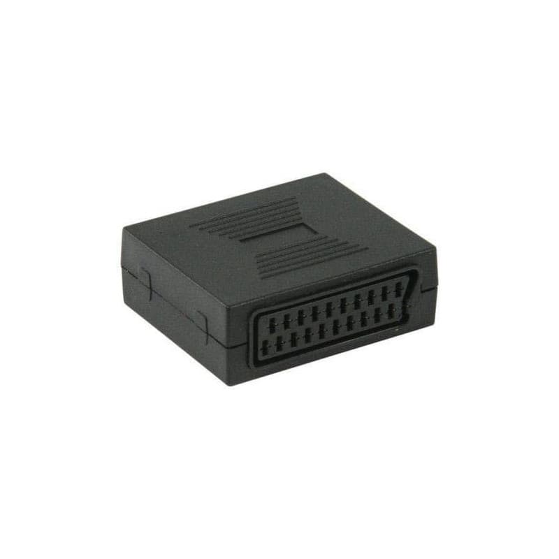 Adaptateur Péritel Femelle Noir - Coupleur 21 Broches CABLEPELADO