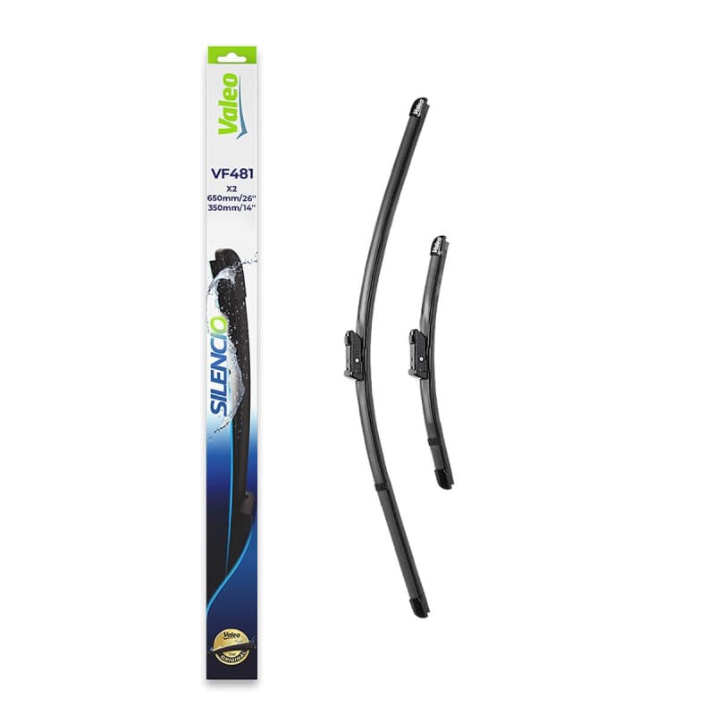 Kit de Balais d'Essuie-glace Valeo Silencio 650 mm / 350 mm - Visibilité Optimale