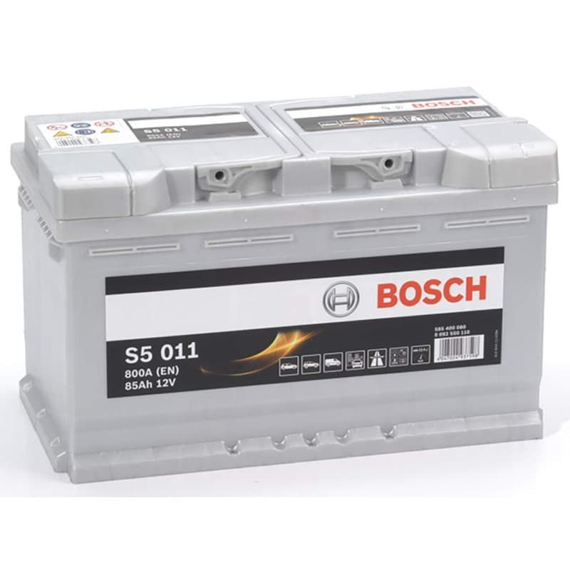 Batterie Auto Bosch S5011 - 85Ah 800A - Plomb-Acide - Sans Entretien