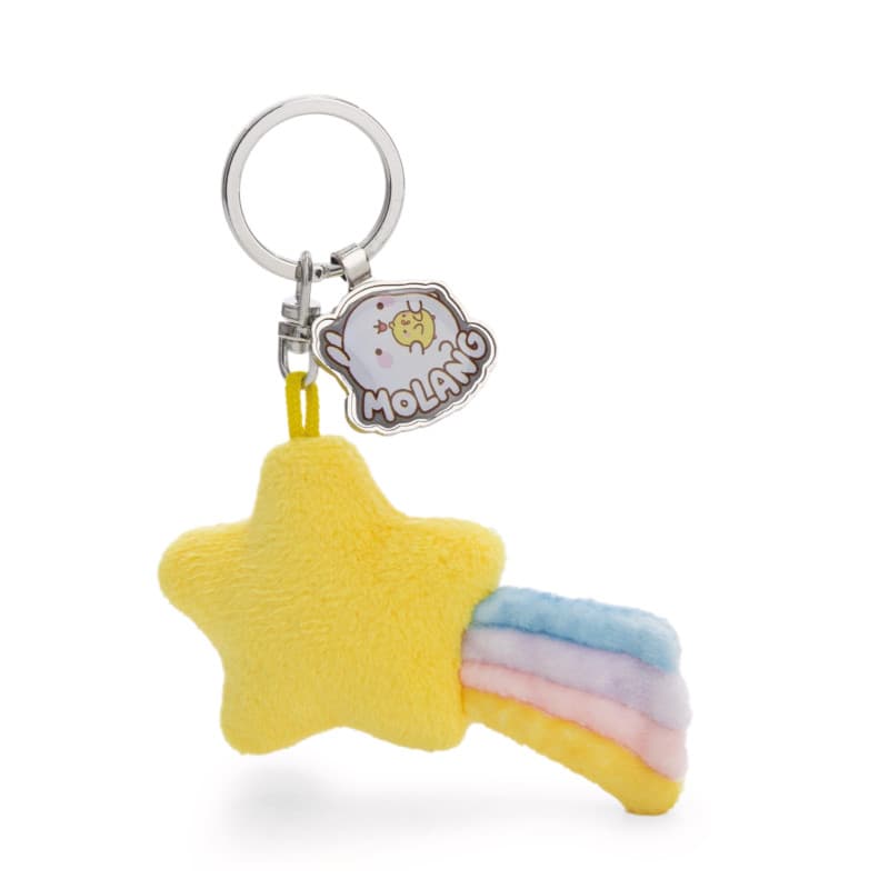 Porte-clés Étoile Filante Jaune en Peluche NICI - Compagnon Idéal pour Sac à Dos