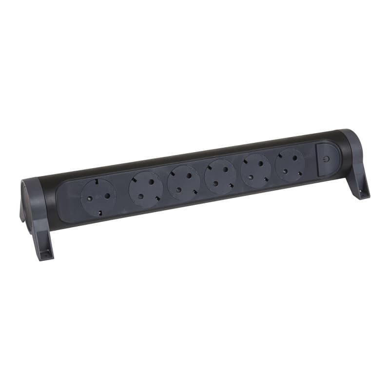 Multiprise Rotative Legrand 6 Prises avec Interrupteur LED - Montage Mural ou Sur Table