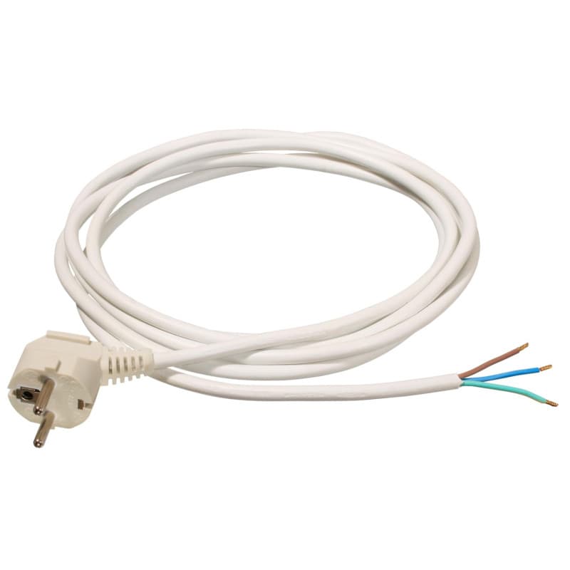 Câble de Raccordement H05VV-F 2m avec Fiche Coudée - as Schwabe