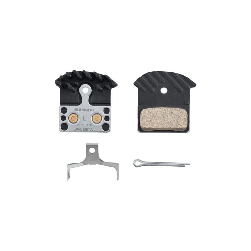 Plaquettes de Frein Disque Shimano J04c - Métal Noir Argenté