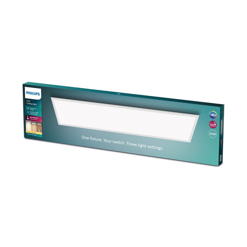 Plafonnier LED Philips SceneSwitch Dimmable 36W - 3 Ambiances Blanc Chaud