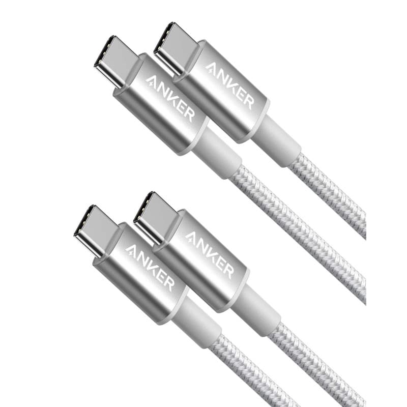 Câble USB-C Anker 60W en Nylon - Lot de 2, Charge Rapide et Haute Vitesse