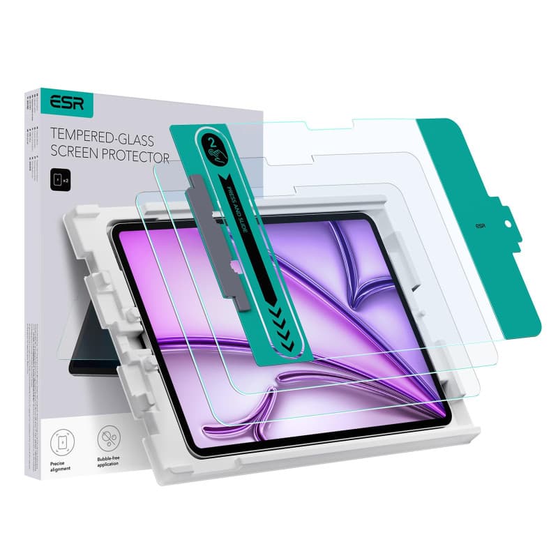 ESR Lot de 2 Verres Trempés pour iPad Air 13" - Protection Écran HD