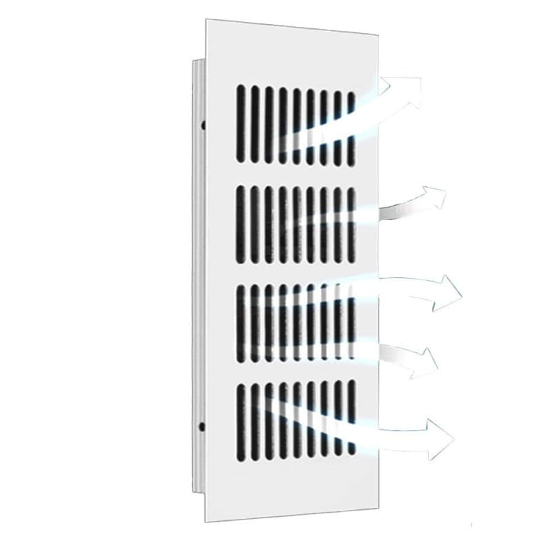 Grille d'Aération en Métal Zosenda pour Placard et Cuisine - 100 x 300 mm