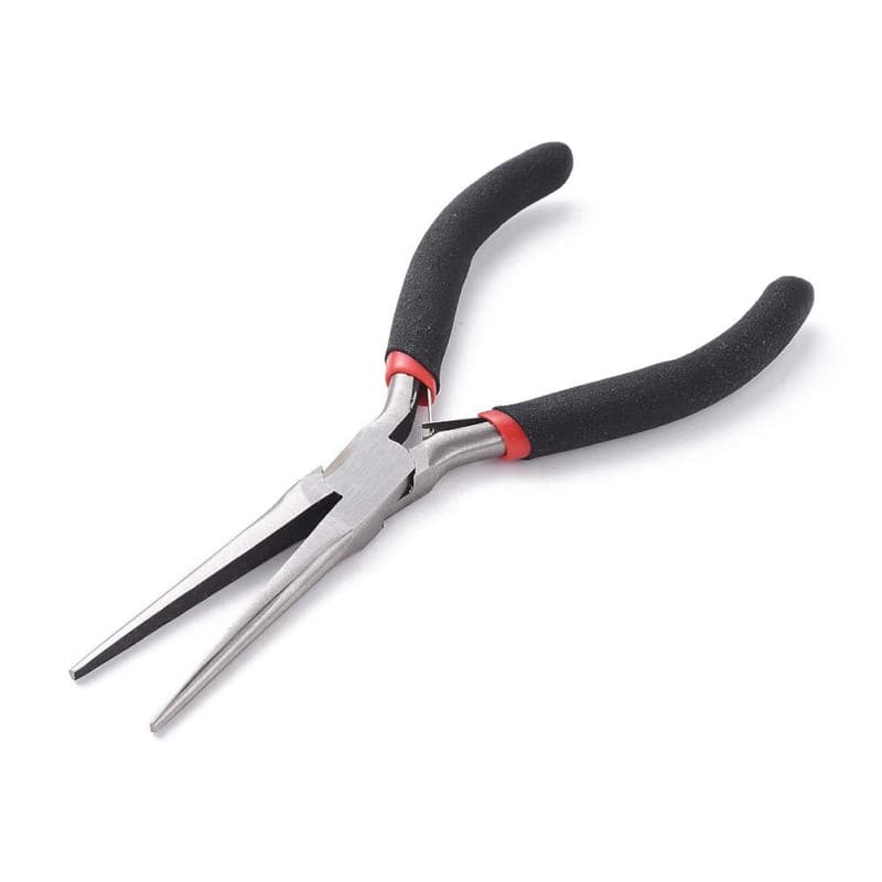 Pince à Bijoux Beadthoven 15 cm - Pince Plate à Long Bec en Acier Carbone