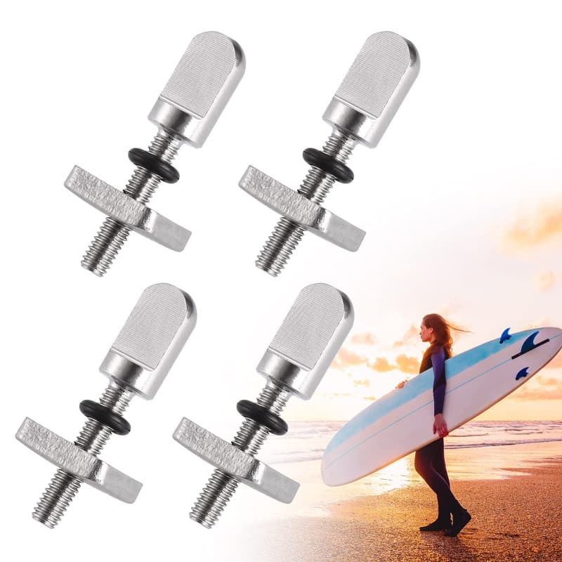 Kit de 4 vis en acier inoxydable pour aileron de surf - Antirouille et facile à installer